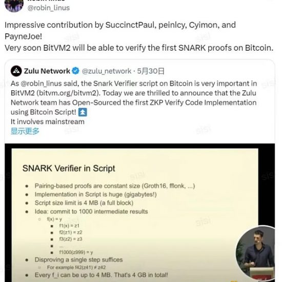 比特币生态里程碑：Zulu 利用Bitcoin Script 实现 ZKP 验证缩略图